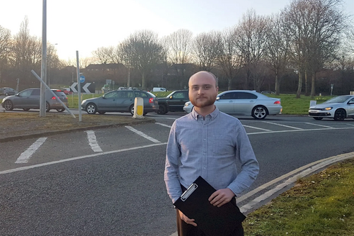 Sam at Oakalls Roundabout