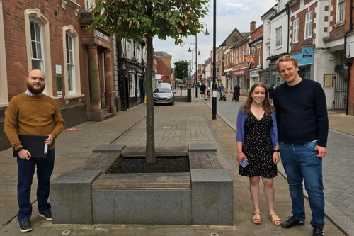 Sam, Josh, Siobhan High street