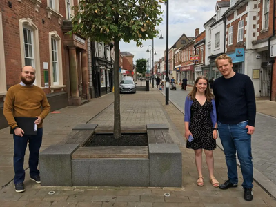 Sam, Josh, Siobhan High street