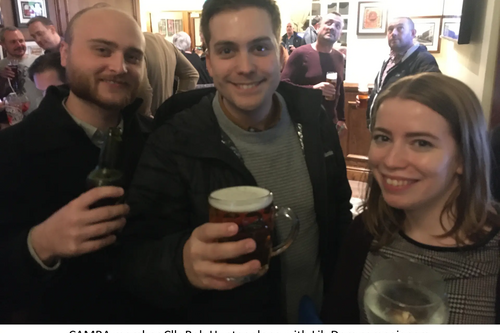 Rob, Siobhan, Sam pub